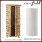 Casafield Free Standing Toilet Paper Storage Roll Holder with Lid - Natural, Fits 3 Rolls, Seagrass or Water Hyacinth Bath Tissue Organizer for Bathroom